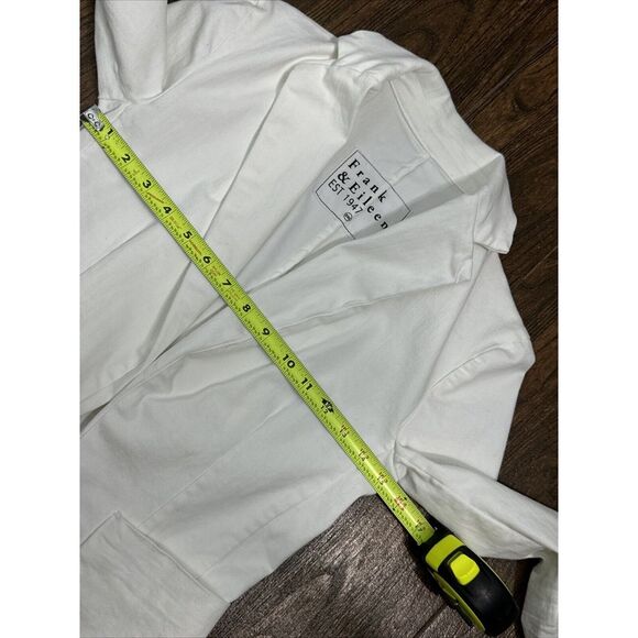 Frank‎ & Eileen Dublin Open Tailored Blazer Italian Performance Denim White XXS - Picture 12 of 16